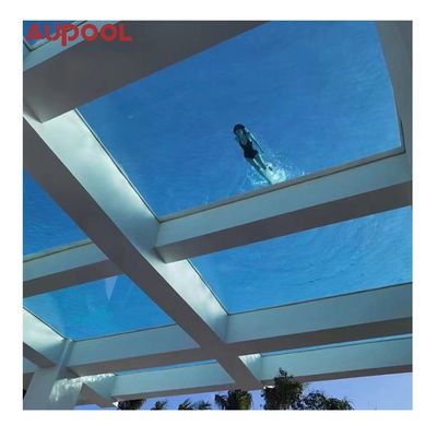 Casas modulares de 6 metros de comprimento subterrâneas Full Acrylic 12 pessoas piscina para piscina exterior grande