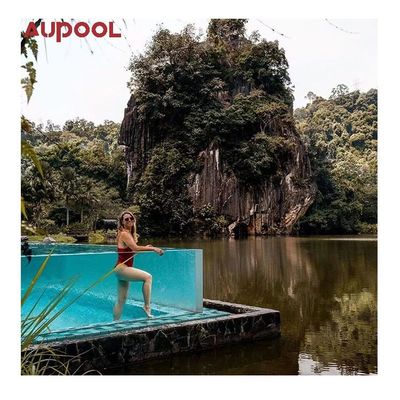 Decoração de fibra de vidro moída recipiente de natação infinito Piscina piscinas personalizadas