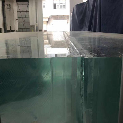 Venda direta de folha acrílica de aquário de peixe retangular personalizada para piscina interna