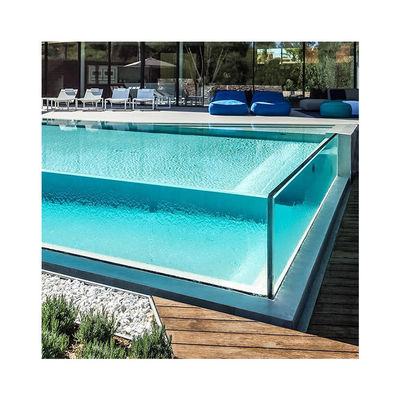 Superior Piscina Familiar Tanque de peixe de borda negativa acrílica para piscinas