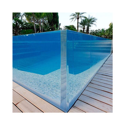 Fácil de instalar Alto brilho jardim lateral limpo acrílico infinito piscina de personalização