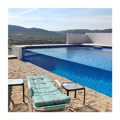 80MM espessura clara acrílica piscina parede tamanho personalizado painel de vidro transparente