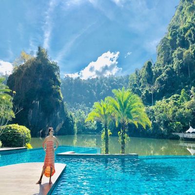Temporada de natação AUPOOL Piscina acrílica transparente com janela e spa