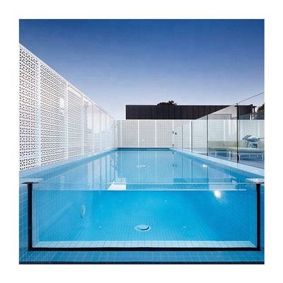 Piscina de vidro transparente com plexi acrílico e piscina acrílica PMMA