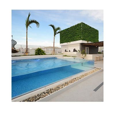 Material de construção AUPOOL 30 anos Piscina acrílica não amarelada para telhado de hotel no Vietnã
