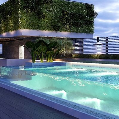 Piscina Superior para Famílias Piscinas Acrílicas acima do solo para entretenimento ao ar livre