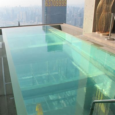 Piscina familiar durável AUPOOL Piscina exterior de design moderno de acrílico transparente