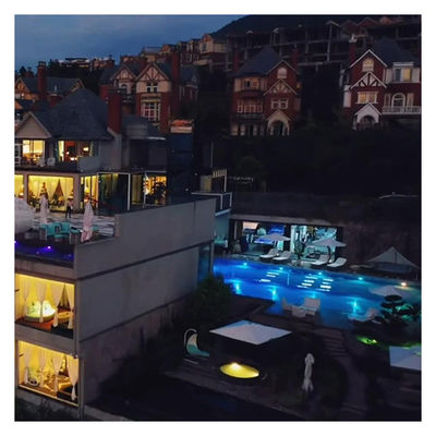 Piscina de fibra de vidro com bordo de bronzeamento de tamanho personalizado