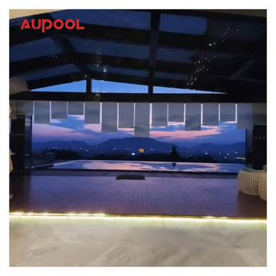 Piscina de fibra de vidro com bordo de bronzeamento de tamanho personalizado