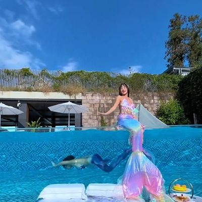 Container de parede de piscina acrílica transparente para instalação ao ar livre