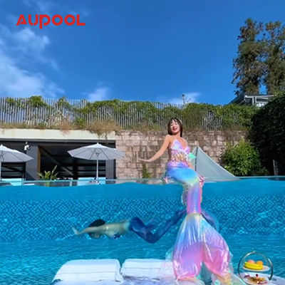 Piscinas Piscina exterior Vidro espesso Transparente Folha de plástico Acrílico Piscina