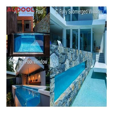 Limpador de piscina transparente Limpador de cabeça triangular para piscina familiar