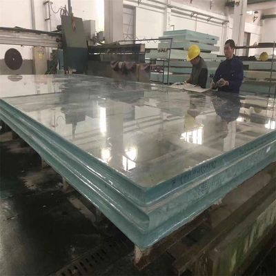 Folha de acrílico transparente e transparente para piscina acrílica