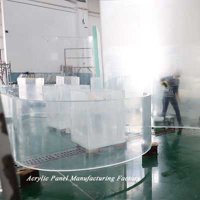 Lucite 30mm 950mm espessura vidro acrílico fundido transparente telhado painéis de janela para piscina villa