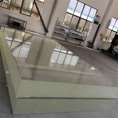 Parede de janela espessa acima do solo piscina acrílica com alta transmissão de luz 93%