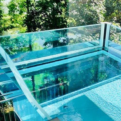 Material de construção Piscina de plástico transparente de plexiglás para natação ao ar livre