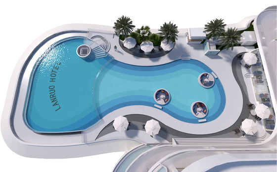 Piscina de acrílico Piscina de fundo juntada para casa de campo Jacuzzi e mais